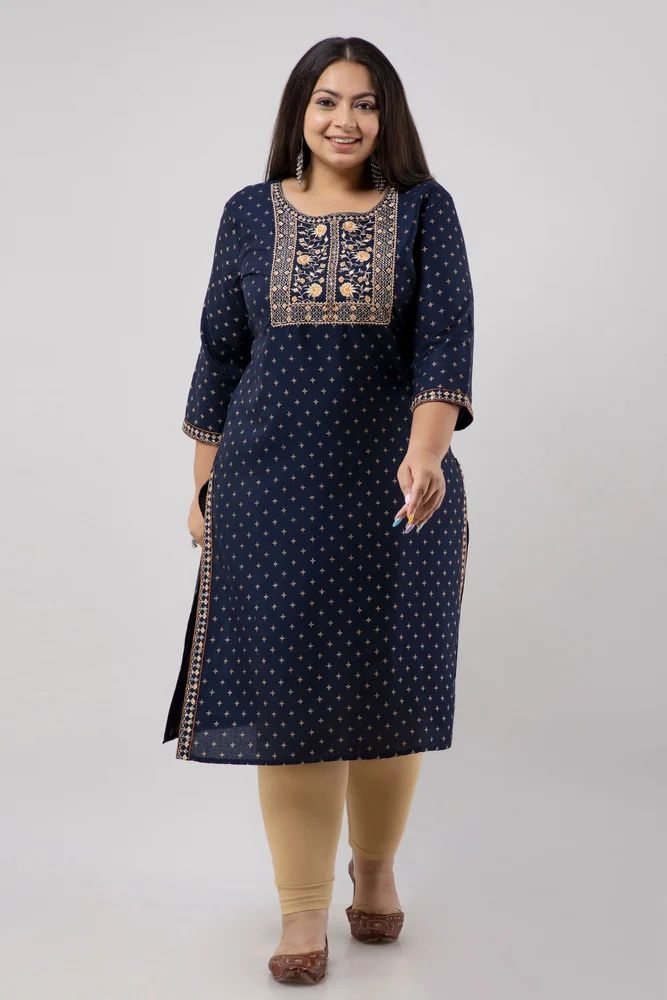 Embroidery Plus size kurtis