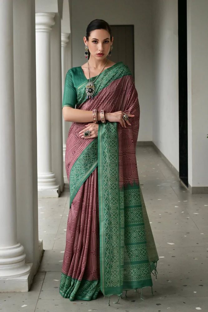 Soft Cotton Silk Saree with Blouse Piece Traditional Woven Design