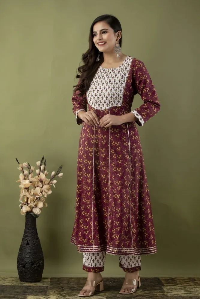 Anarkali Cotton Kurti