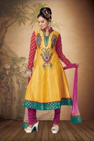 Anarkali Silk Suit