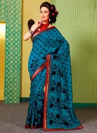 Raw Silk Saree (MUM0040498)