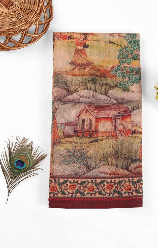 Vraj Gaatha Chanderi Saree