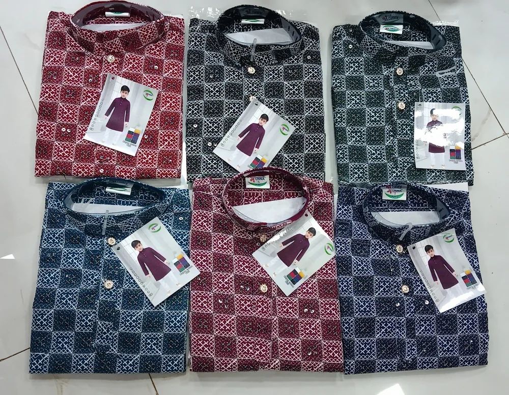 Sequence Cotton Kurta For Men