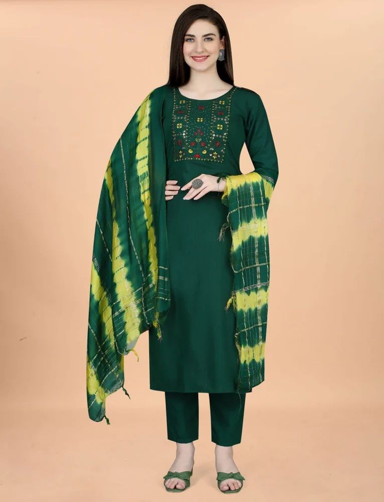 Kurta Pant Dupatta Set