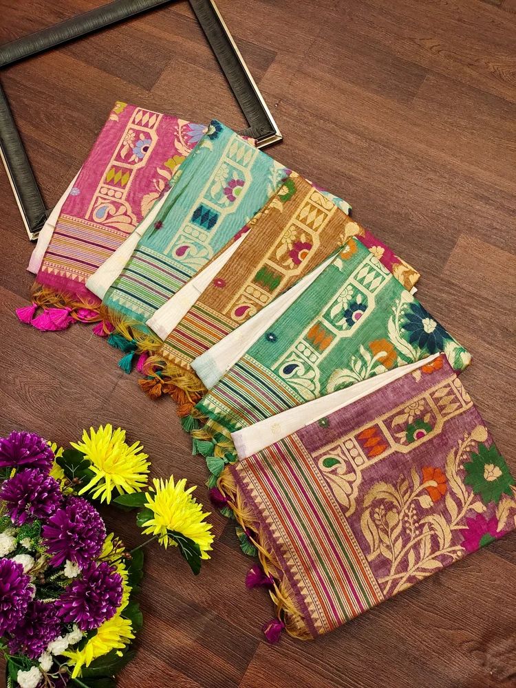 Munga Tussar Soft Sarees