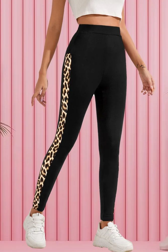 Leopard stripe Printed Leggings