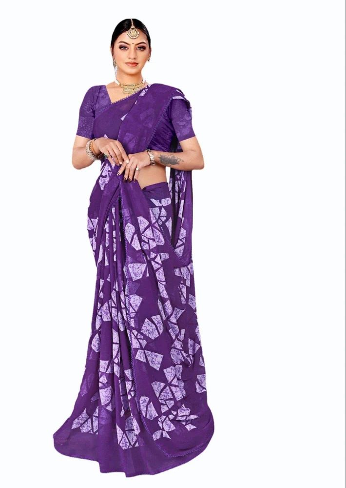 Printed Pure Weight Less Saree