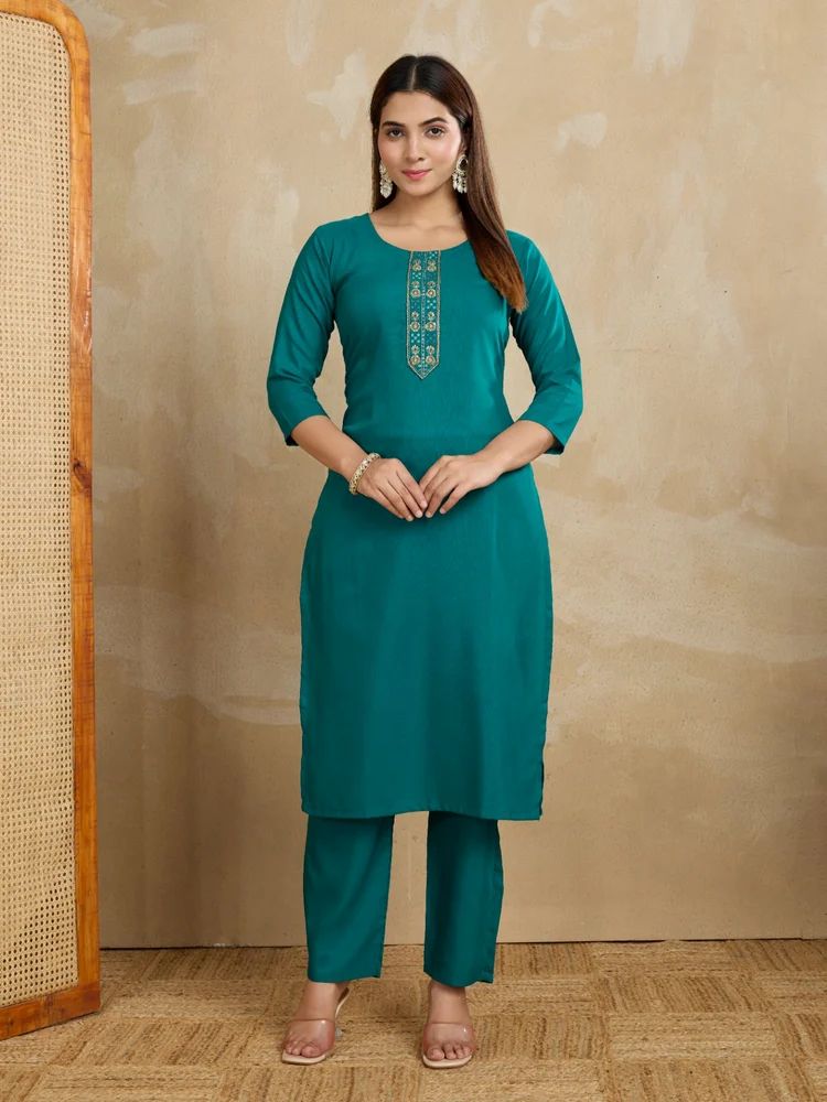 Cotton Kurta Pant Set