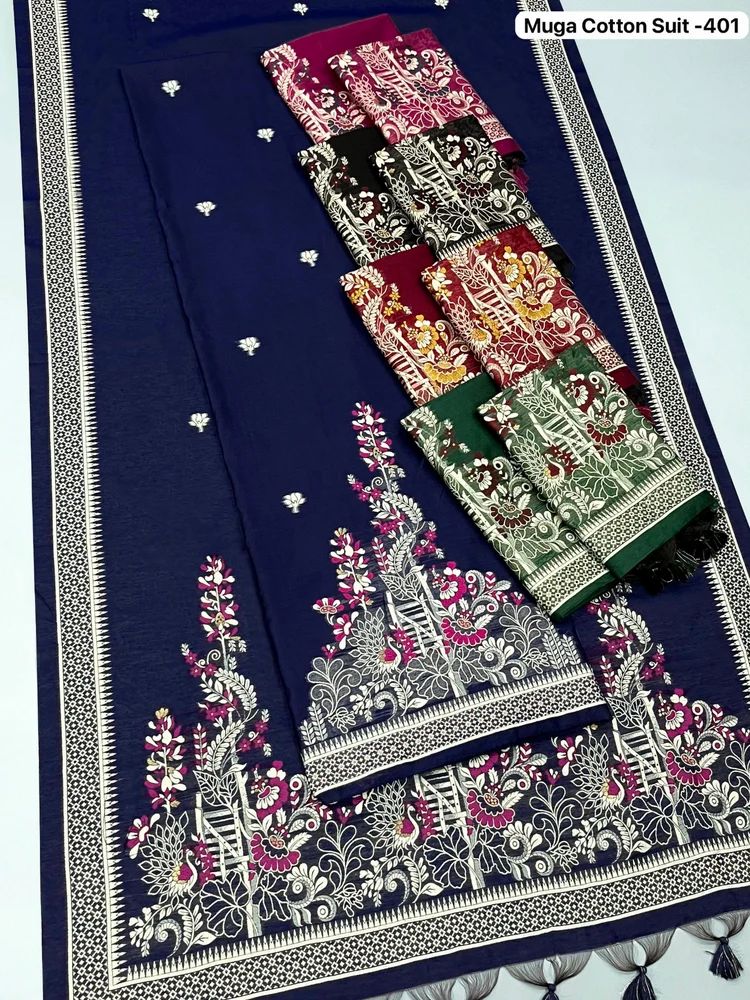MUGA COTTON DRESS MATERIAL