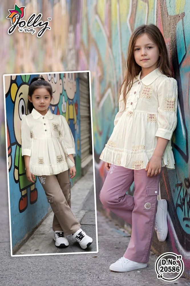 Girls Full Pant With Top …..A Good Quality Product With Good Fabric