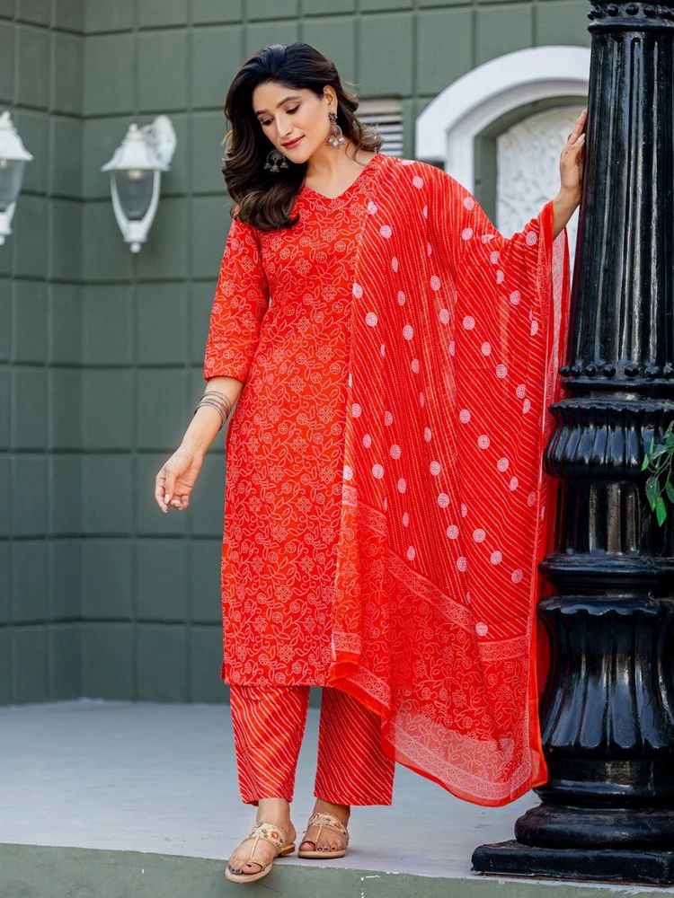 Cotton Blend Ladies Salwar Suit