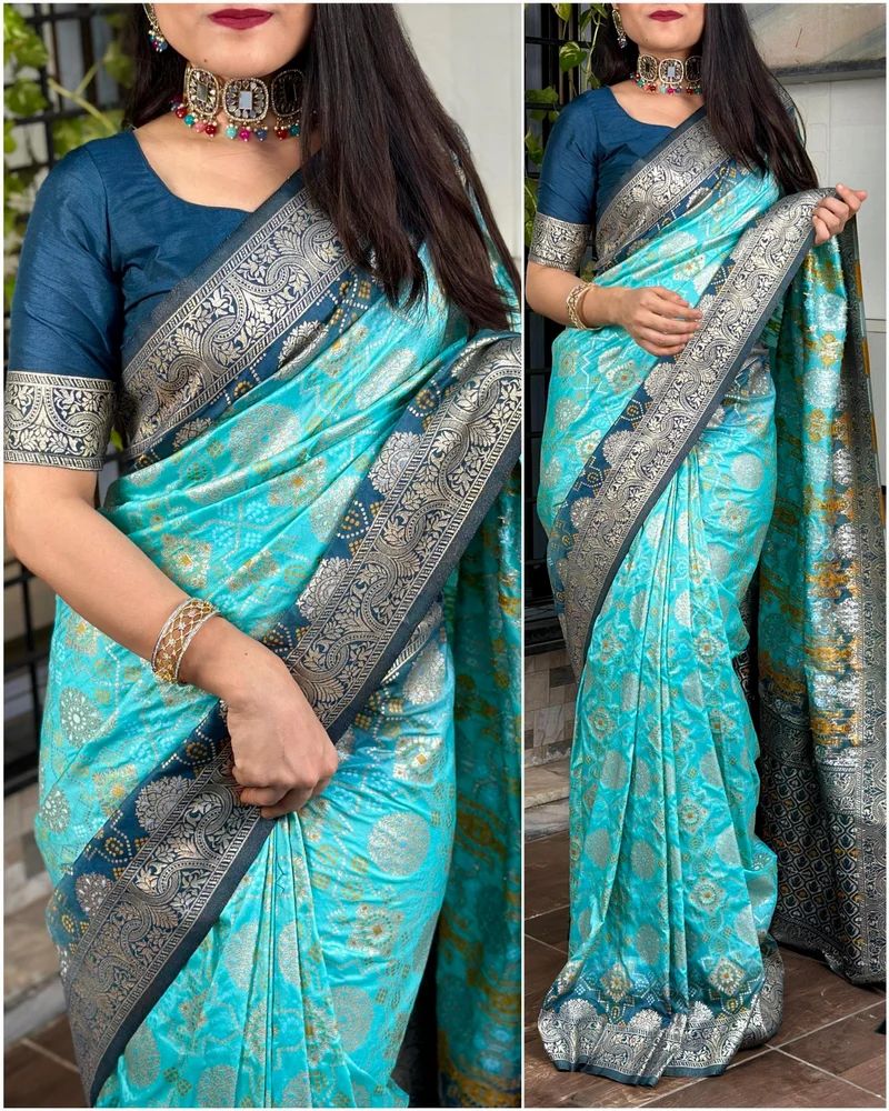 Party Wear Dola Silk Saree