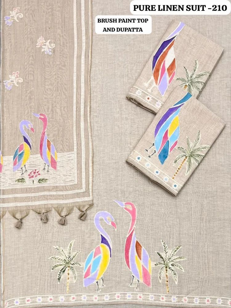 Pure Linen Dress Material