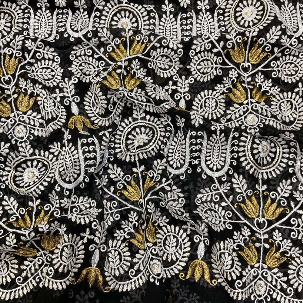 Celebrity Inspired Black Sherwani Fabric