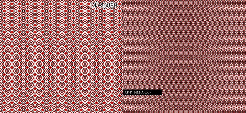 Red Printed Polyester Knitted Fabric