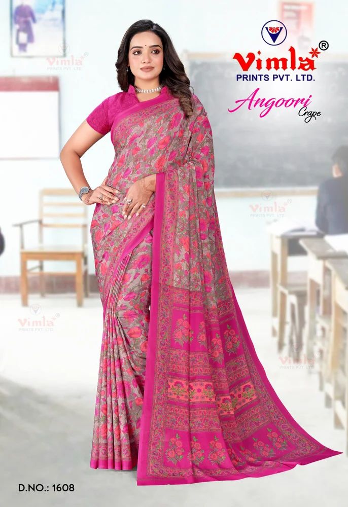 Uniform Saree Collection By Vimla Prints (1608_AC)