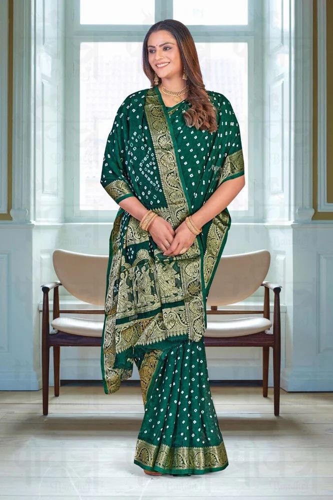 BANDHEJ ART SILK SAREE