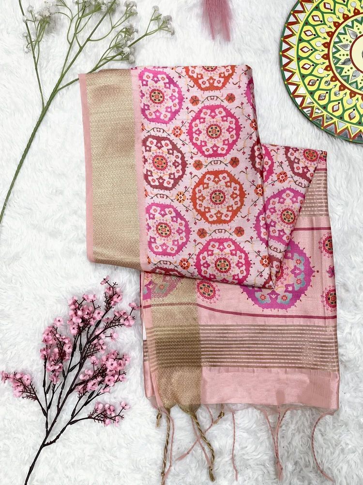 Uniform Wear Tussar Silk Saree