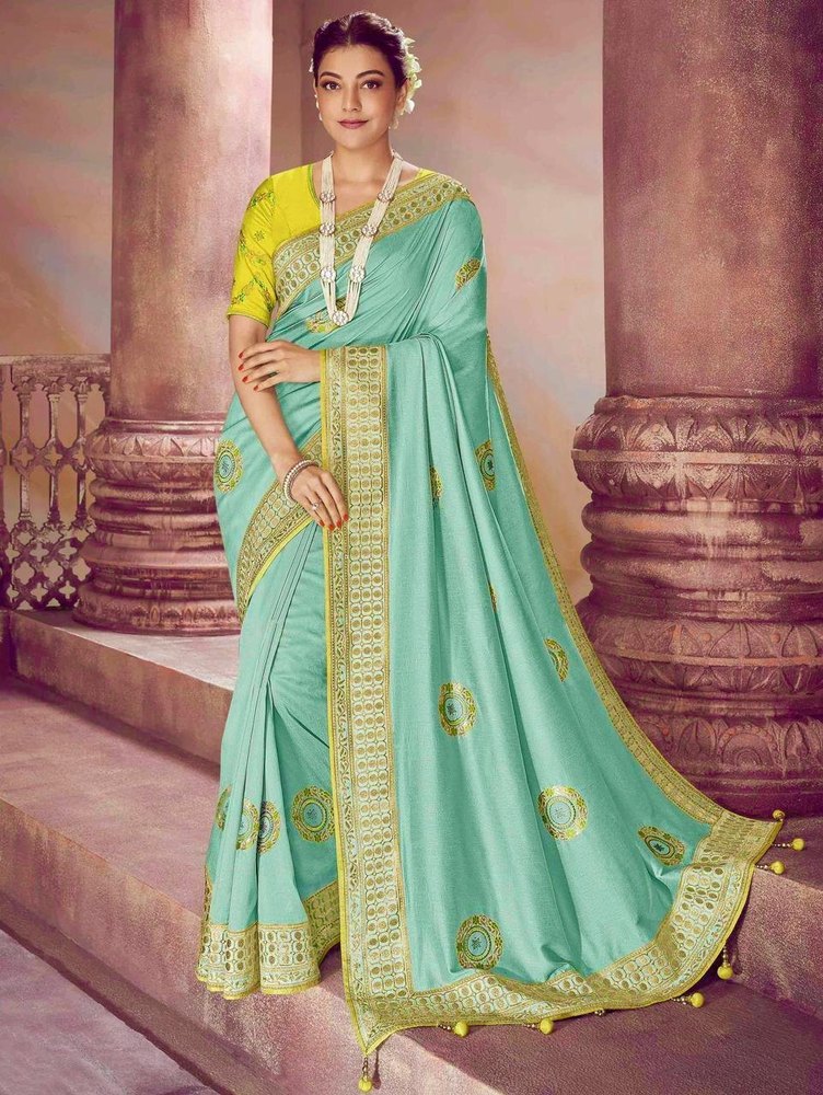 Vichitra Silk Saree Kajal Agarwal