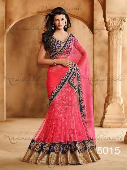 Designer Pink Saree