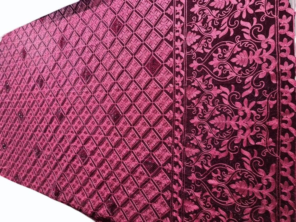 Velvet Embroidery Fabric