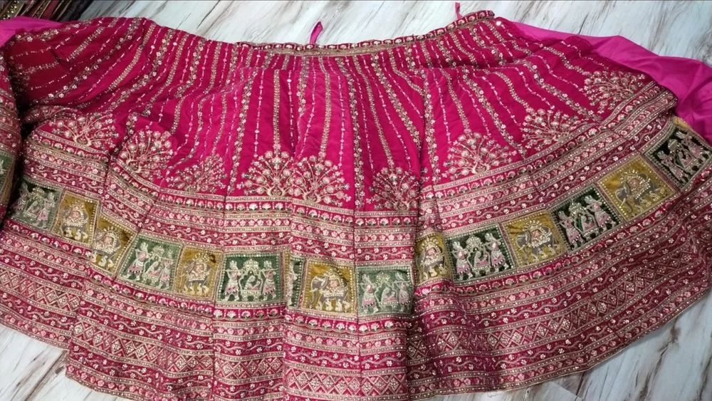 Floral Silk Embroidery Lehenga
