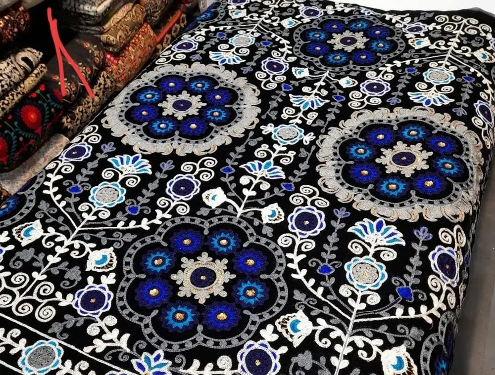 Suzani Embroidered Fabric