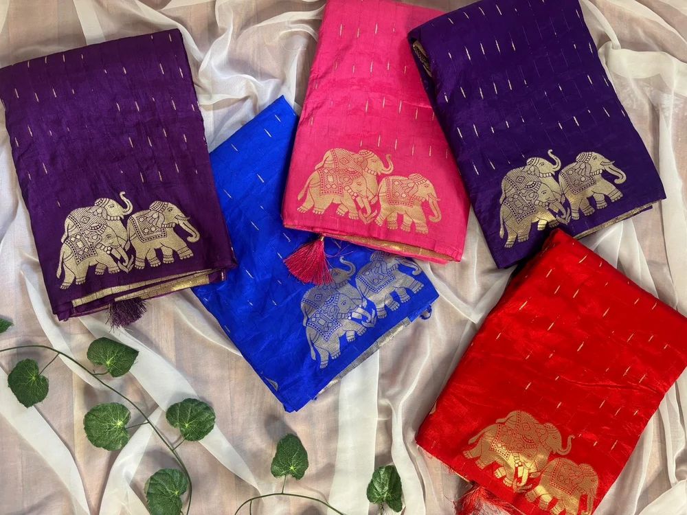 Premium Elephant Weaving Saree Collection