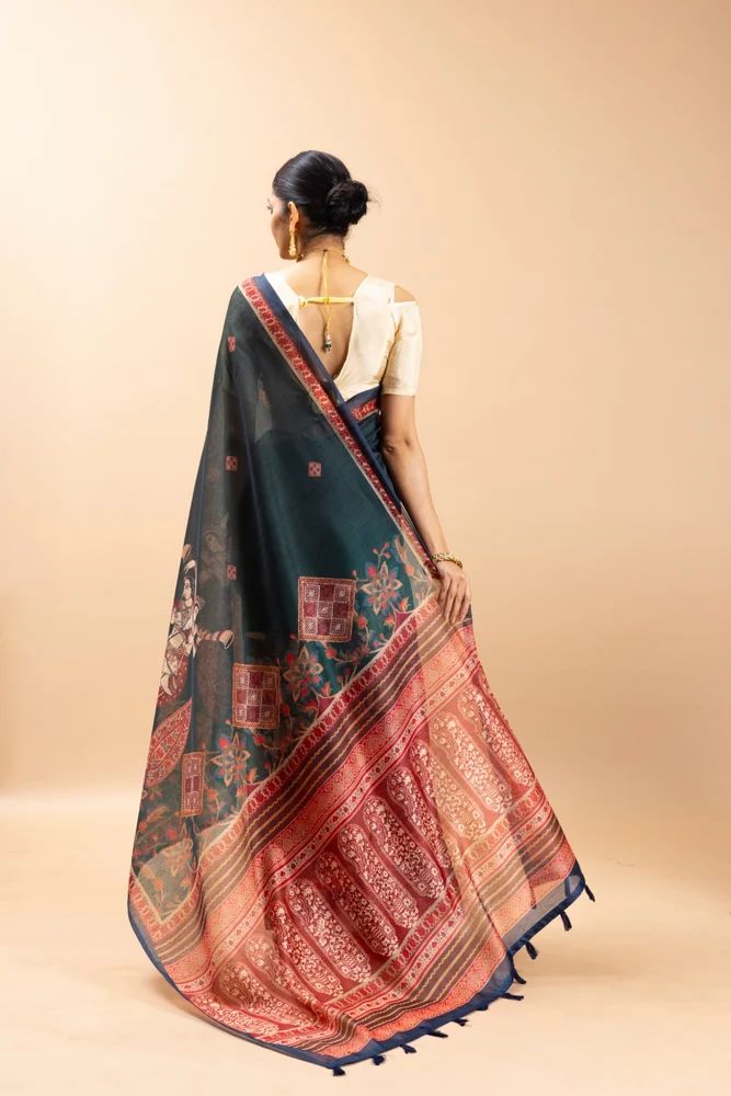 Devalaya Chanderi Cotton Saree
