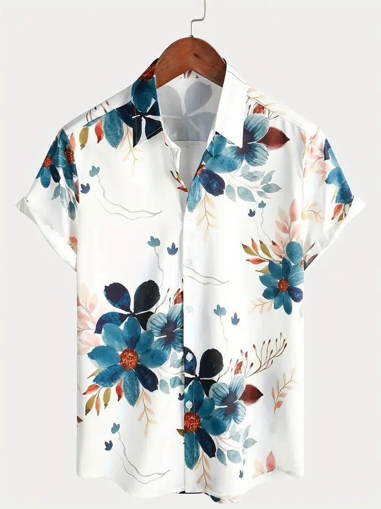 Lycra Blend Men s Printed Shirt