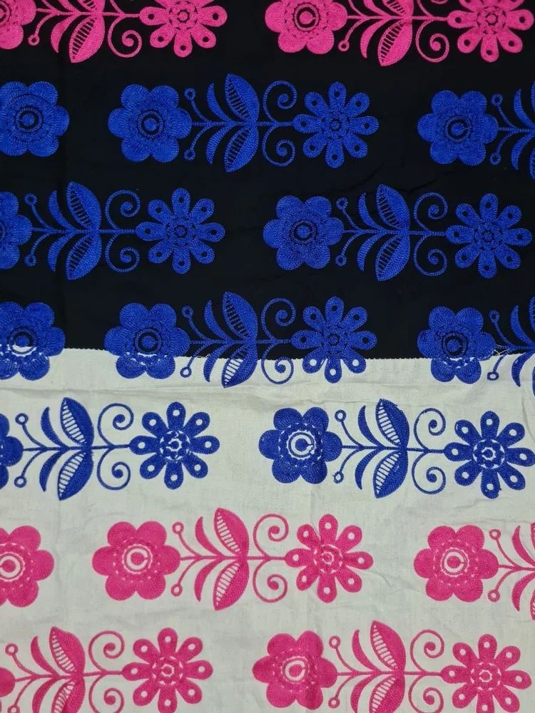 Cotton flex embroidery fabric