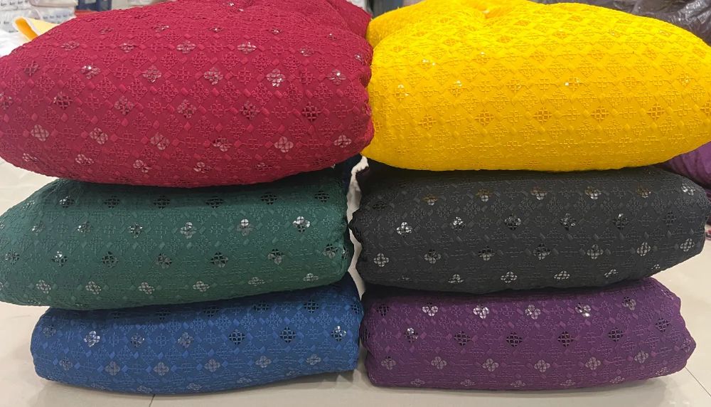 Rayon Schiffli Fabric