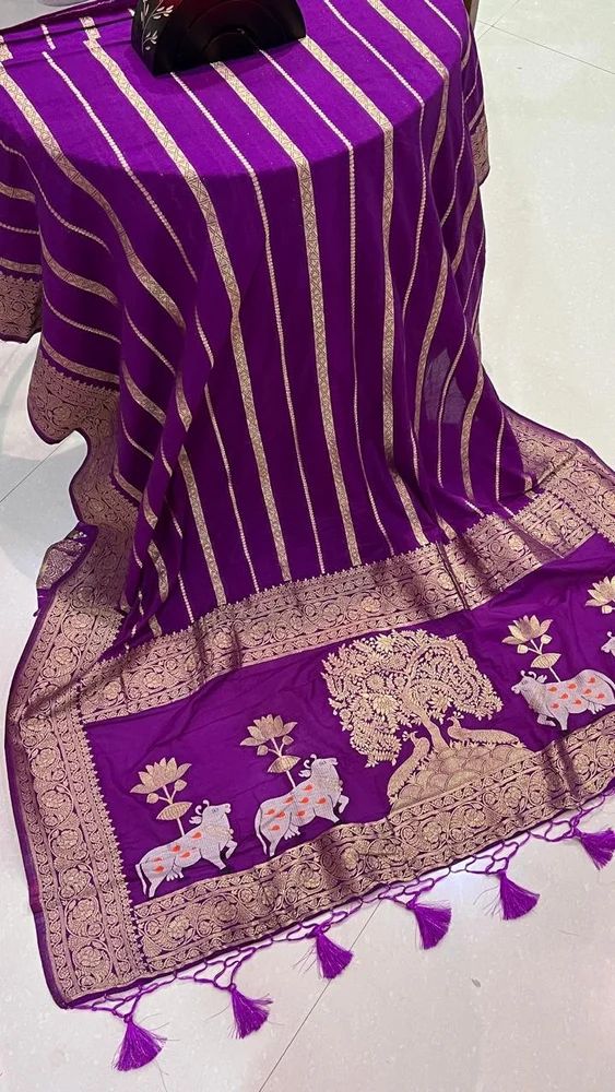 Georgette Silk Saree