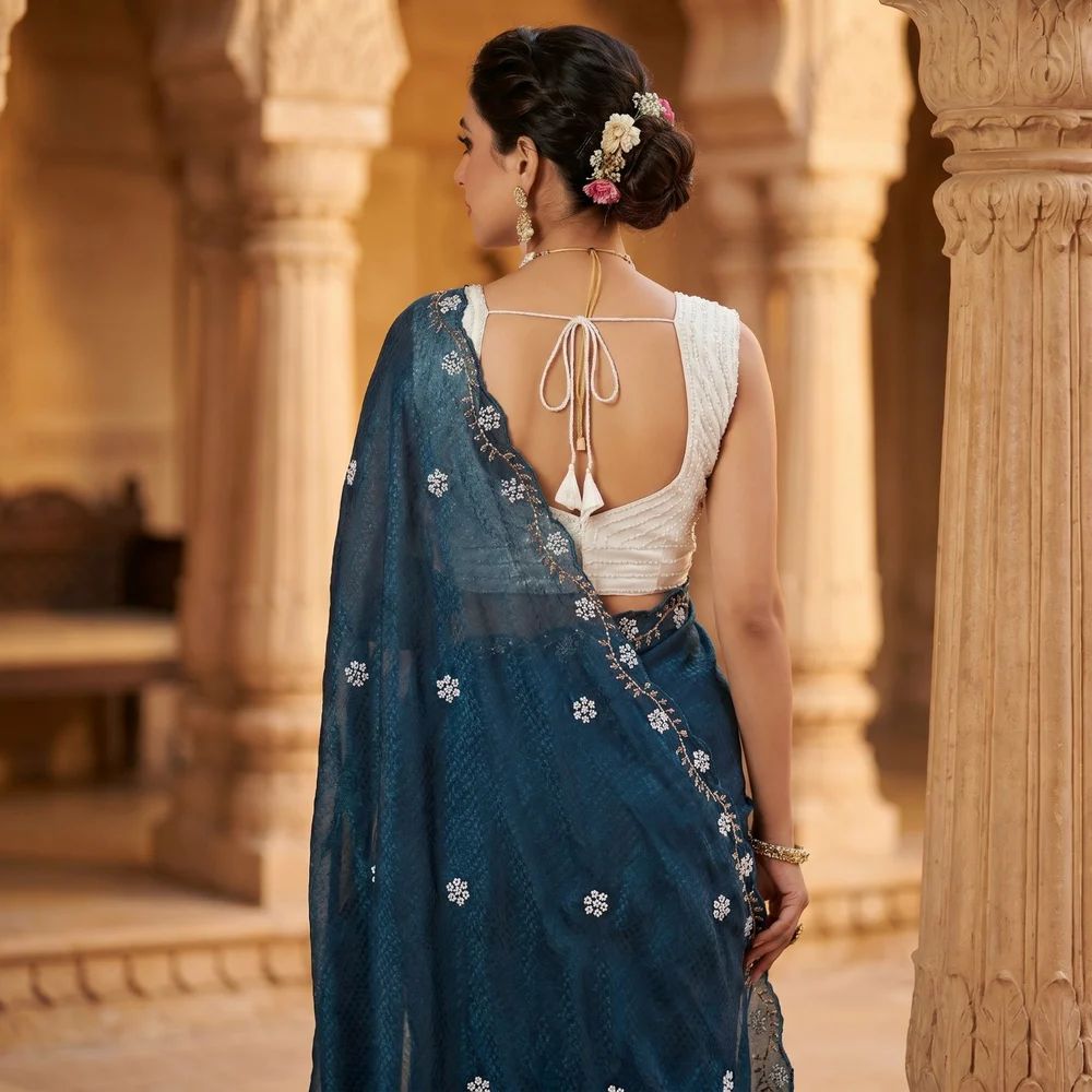 Space Silk Saree