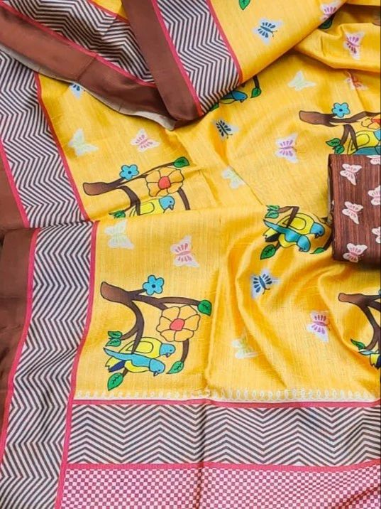 Cotton Silk Printed Saree
