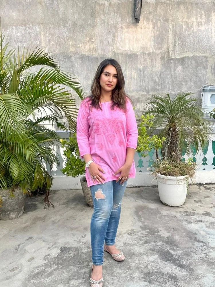 Chikankari Kurtis With Pants