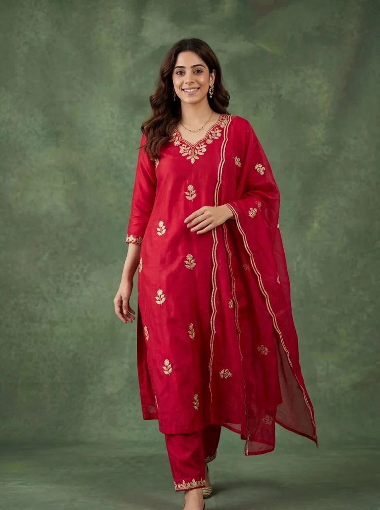 Kurta Pant Dupatta Set