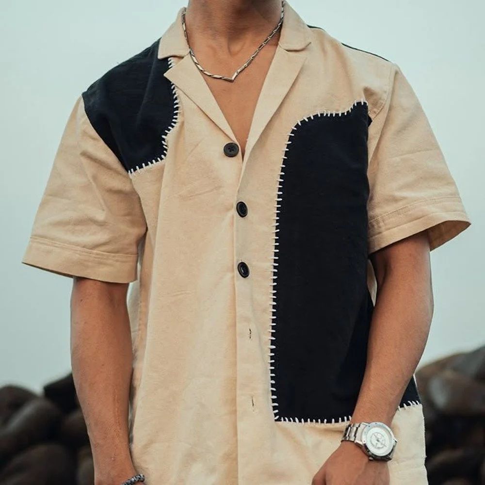 Men Cotton Half Sleeves Shirt, S (38 in)