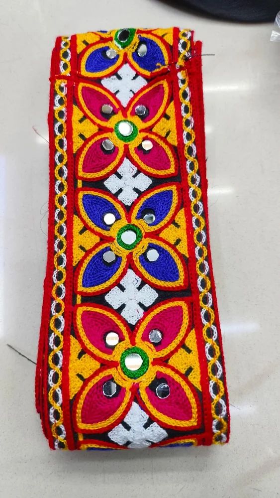 Multicolor garba lace