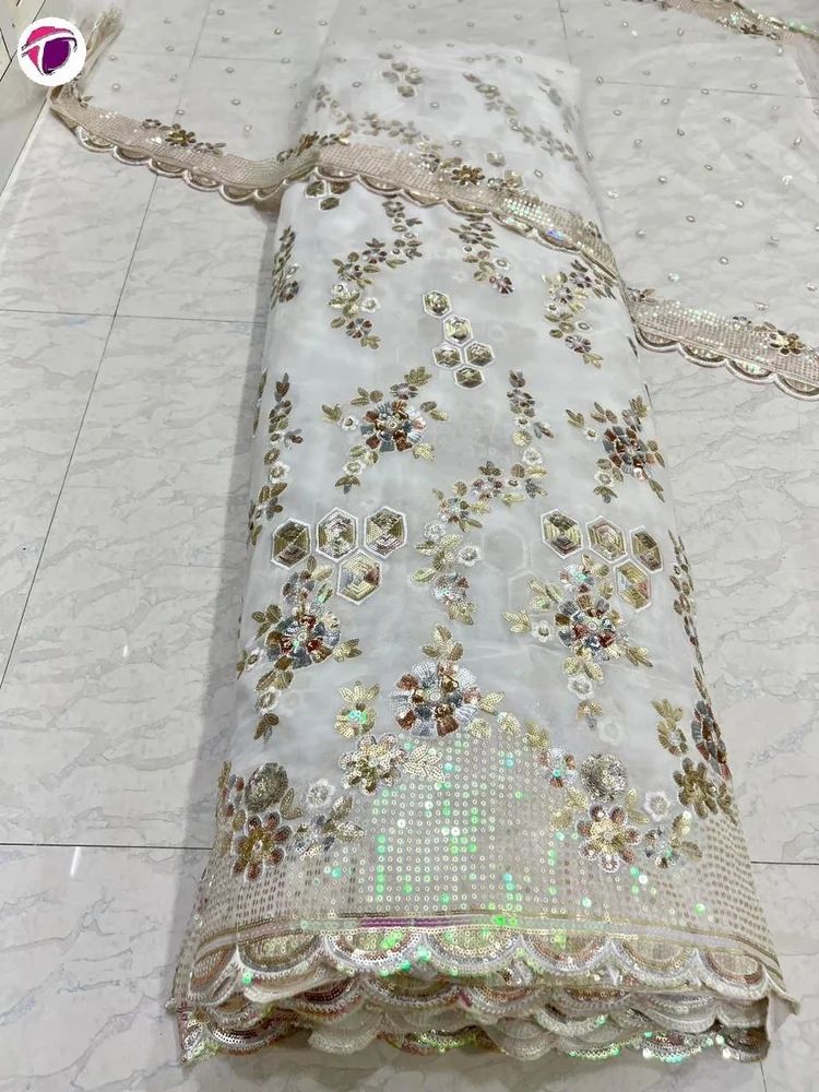 Embroidered Georgette Fabric