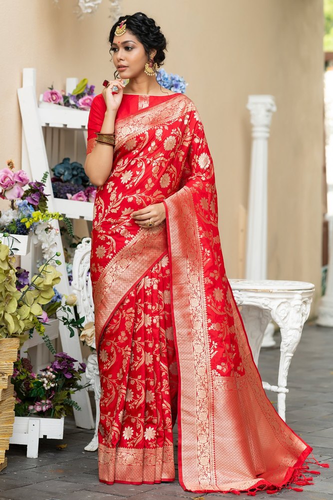 Pure Banarasi Sik Zari Woven Saree