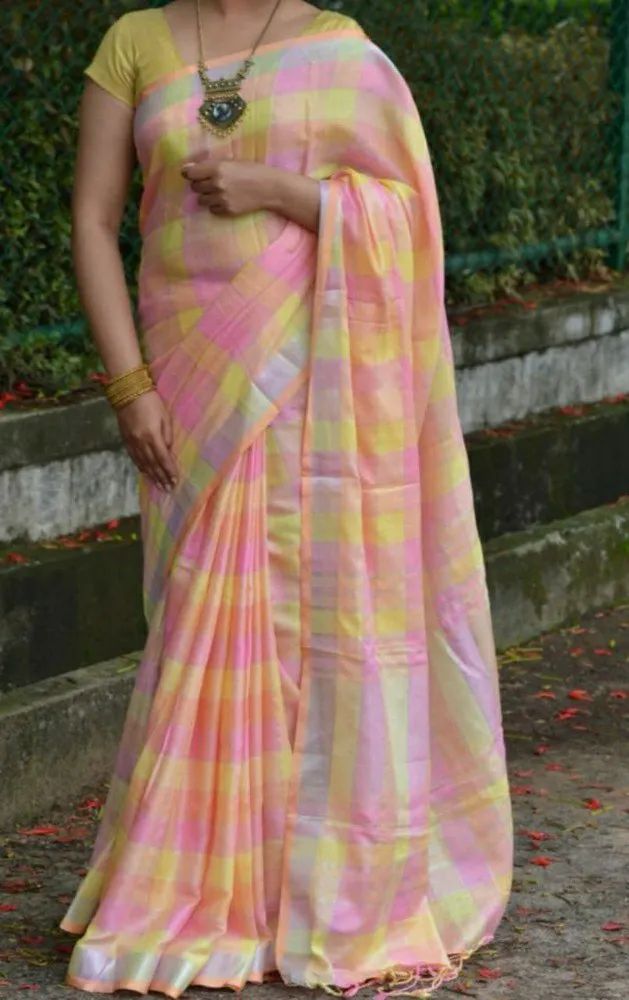 Linen Saree