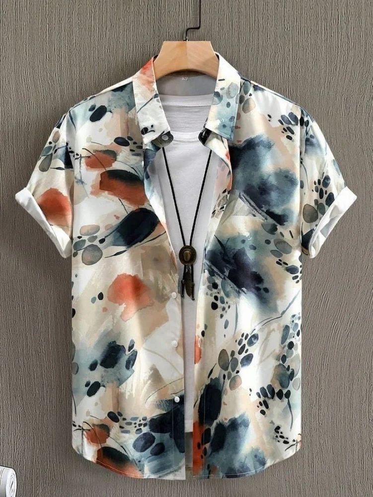 Mens  Printed Rayon Shirt