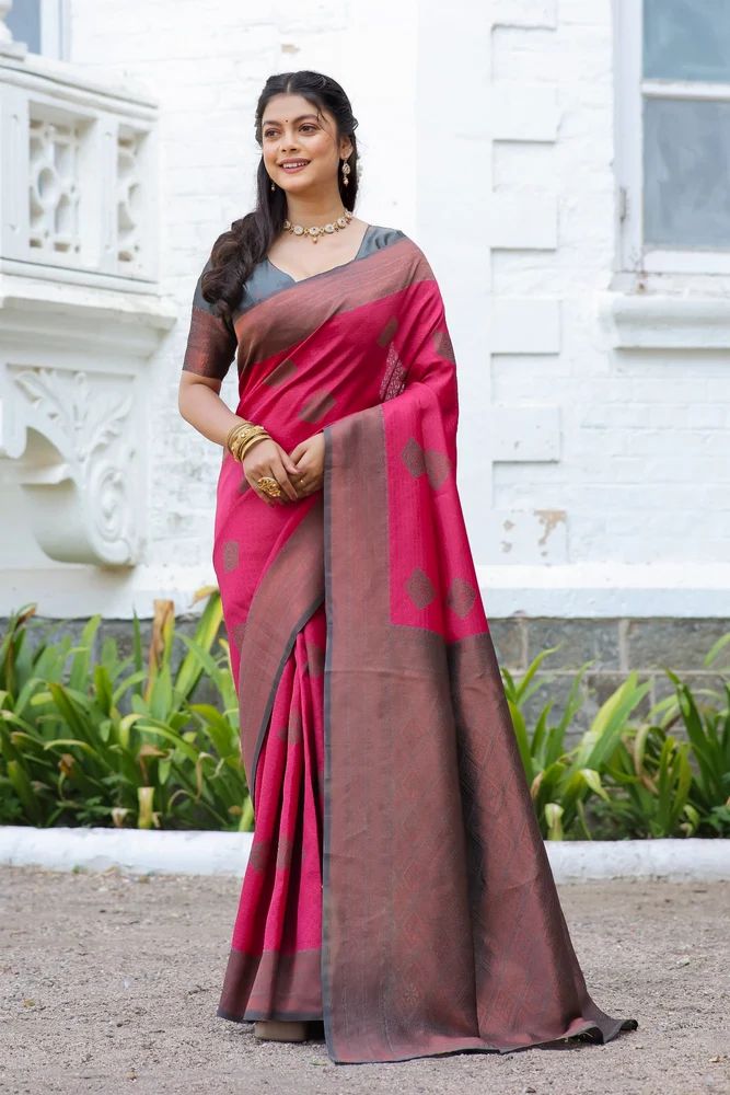 Banarasi Litchi Silk Sarees