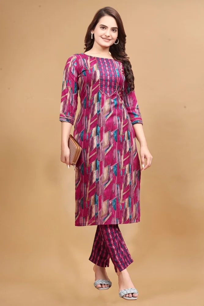 Cotton Kurta Pant Set