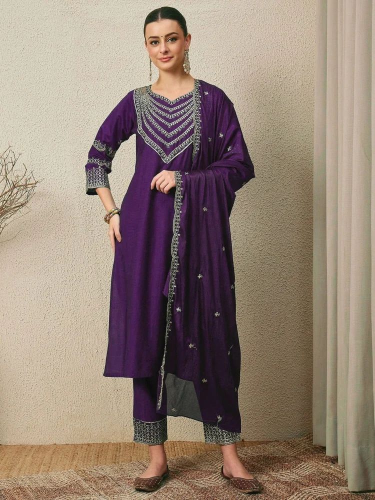Kurta Pant Dupatta Set