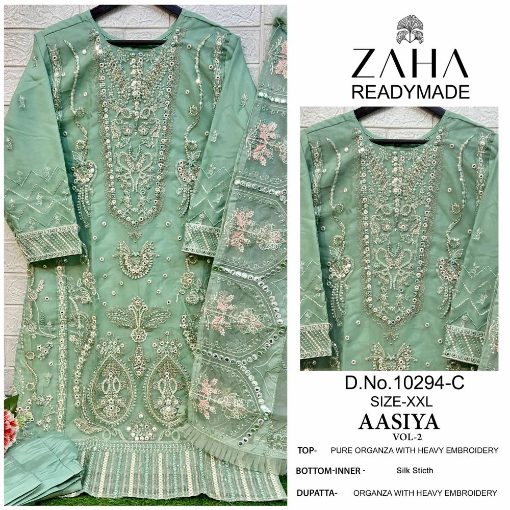 Ladies Pakistani Unstitched Embroidered Suit