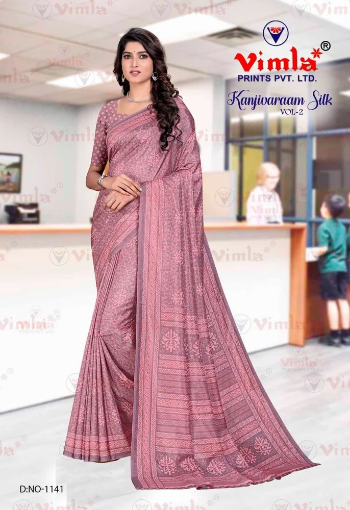 Saree For Teachers Uniform By Vimla Prints