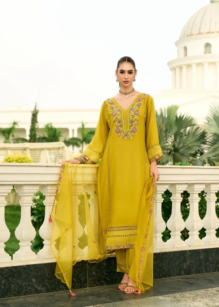 Chanderi Silk Suit