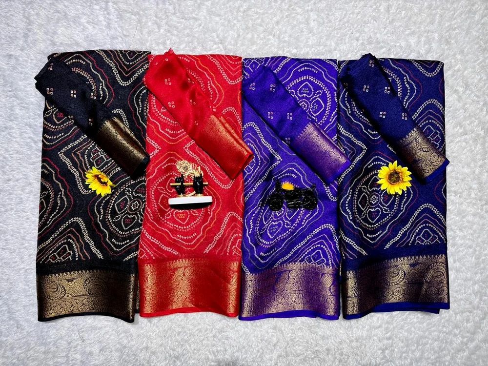 Georgette ajrakh saree